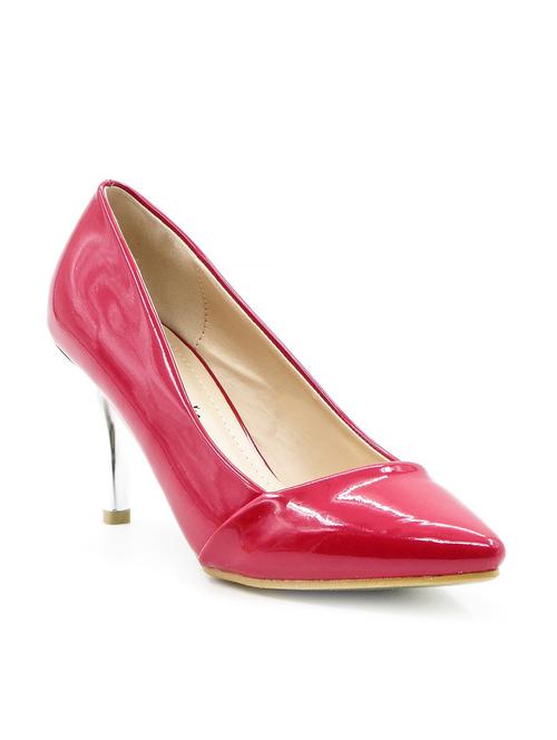 red leather slip on pump - 10260125 - Very Small Image - 1