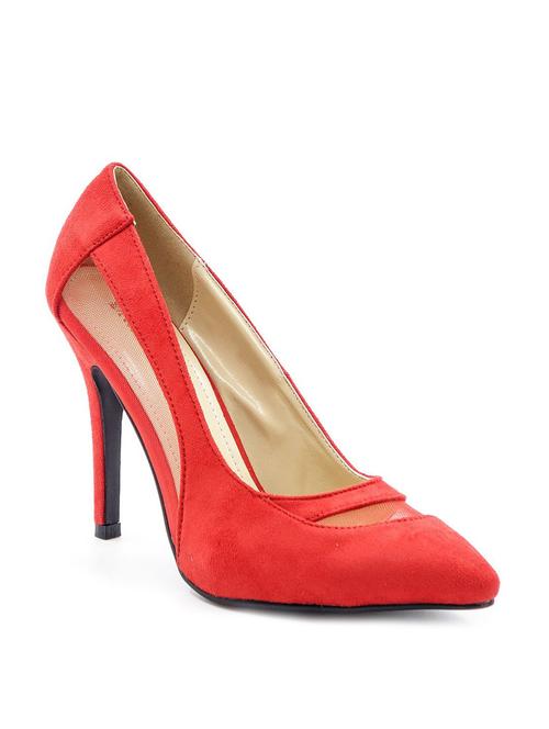 red suede slip on pump - 10260140 - Very Small Image - 1