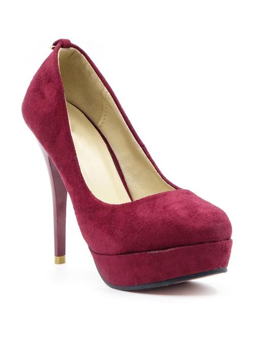 maroon platforms pump - 10260153 - Very Small Image - 1