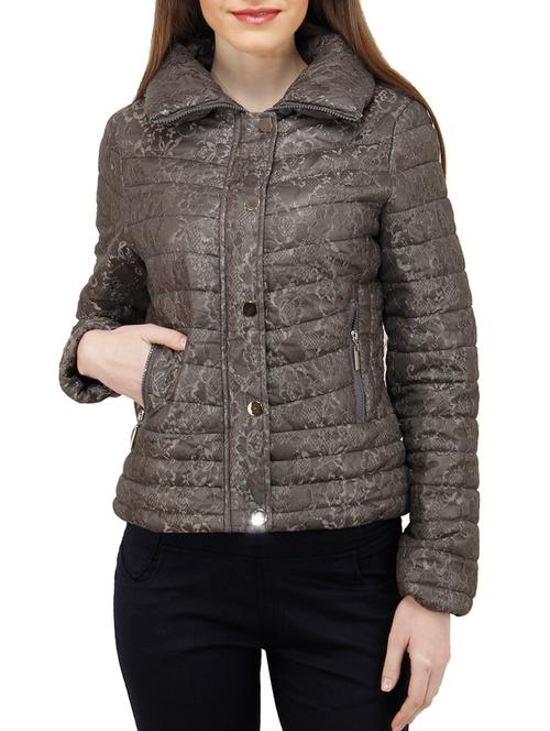 grey polyester jacket - 10266215 - Very Small Image - 1