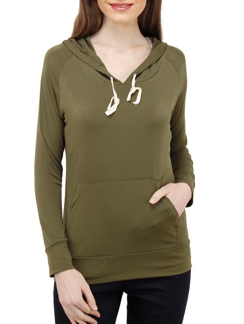 green polyester top - 10266241 - Very Small Image - 1