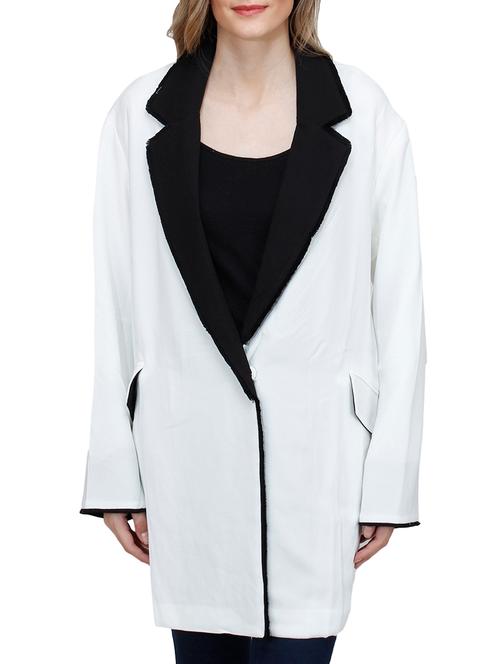 lapel neck long coat - 10266270 - Very Small Image - 1