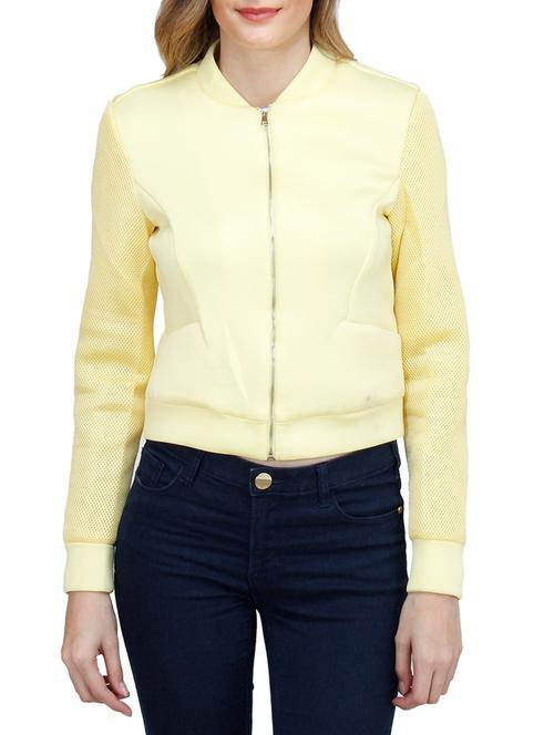 yellow polyester regular jacket - 10266298 - Very Small Image - 1
