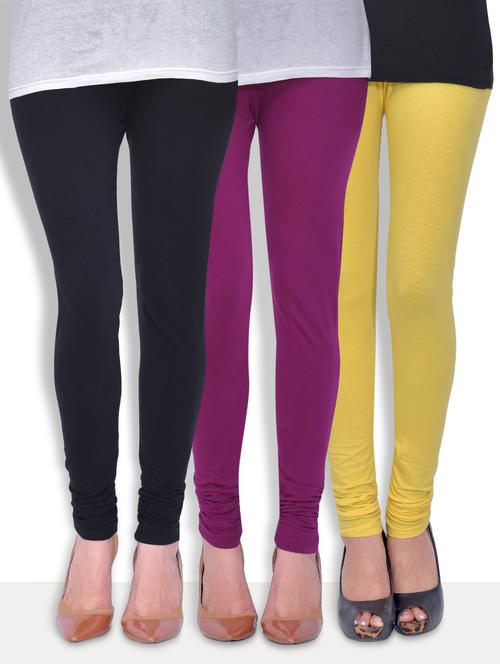 multi colored lycra leggings - 10268385 - Very Small Image - 1
