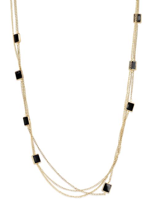 multi chain black square neckpiece - 1027562 - Very Small Image - 1