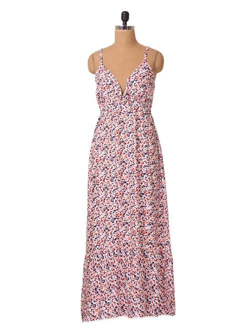 printed viscose maxi dress - 1027677 - Very Small Image - 1