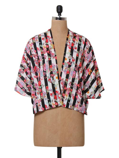 printed polyester shrug - 1027686 - Very Small Image - 1
