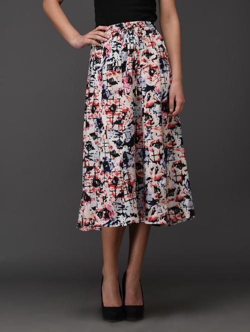 abstract print polyester skirt - 1027711 - Very Small Image - 1
