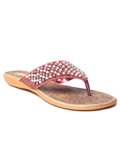 pink leatherette sandals - 10277263 - Very Small Image - 1