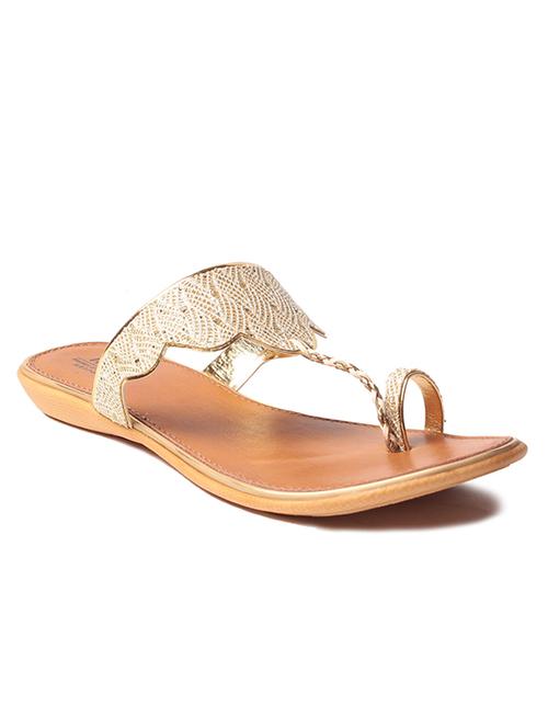 cream leatherette sandals - 10277280 - Very Small Image - 1