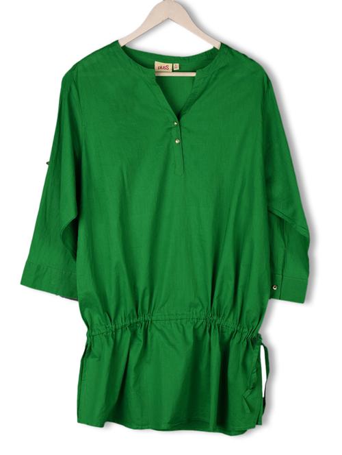 cotton plain solid tunic - 1028788 - Very Small Image - 1