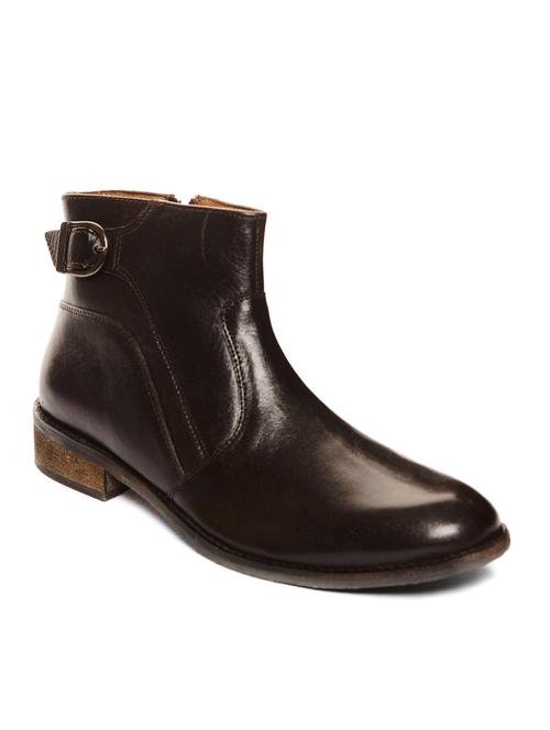 brown synthetic slip on boots - 10288205 - Very Small Image - 1