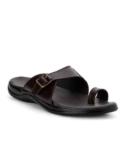 brown synthetic slip on slippers - 10288220 - Very Small Image - 1