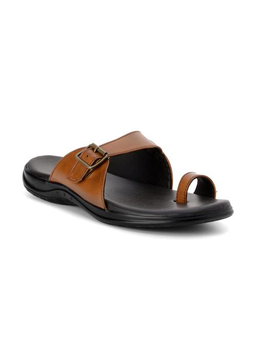 tan synthetic slip on slippers - 10288221 - Very Small Image - 1