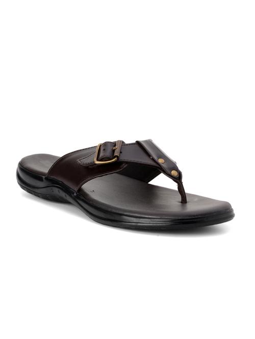 brown synthetic slip on slippers - 10288223 - Very Small Image - 1