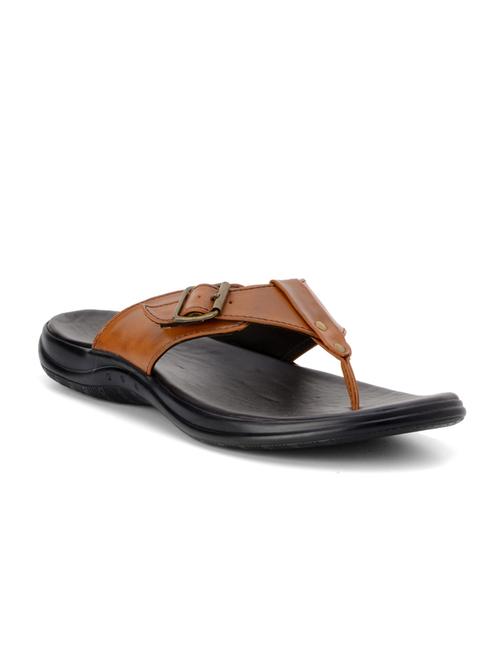 tan synthetic slip on slippers - 10288224 - Very Small Image - 1