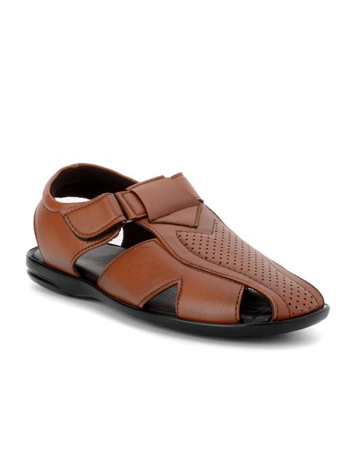 tan synthetic slip on sandals - 10288231 - Very Small Image - 1