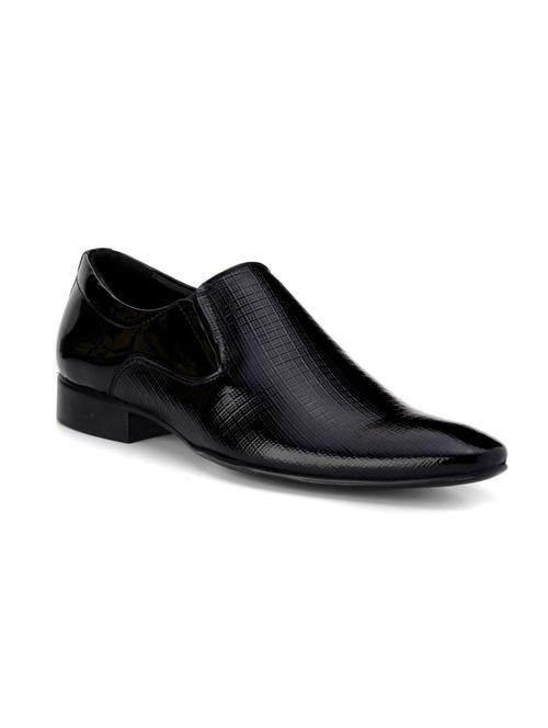black leather slip on ons - 10288243 - Very Small Image - 1