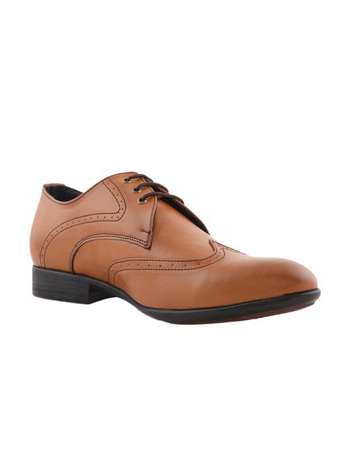 brown leatherette lace-up derby - 10288276 - Very Small Image - 1