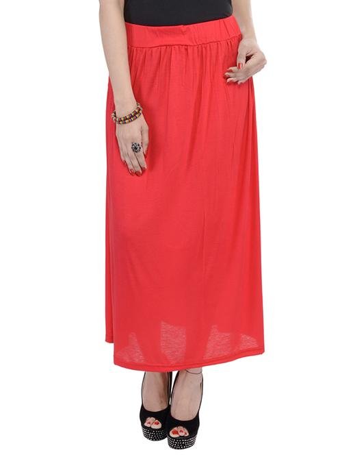 red cotton skirts - 10288974 - Very Small Image - 1