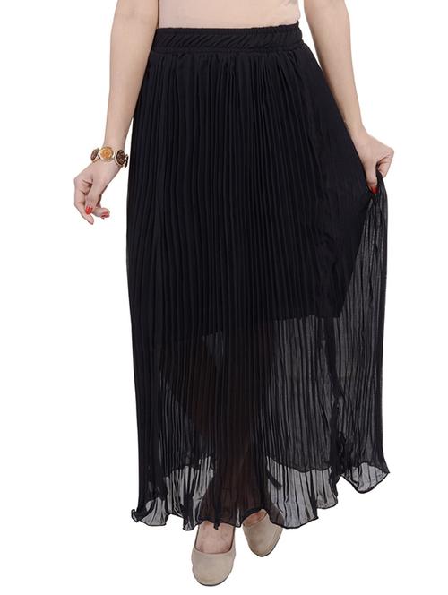 black chiffon skirts - 10288992 - Very Small Image - 1