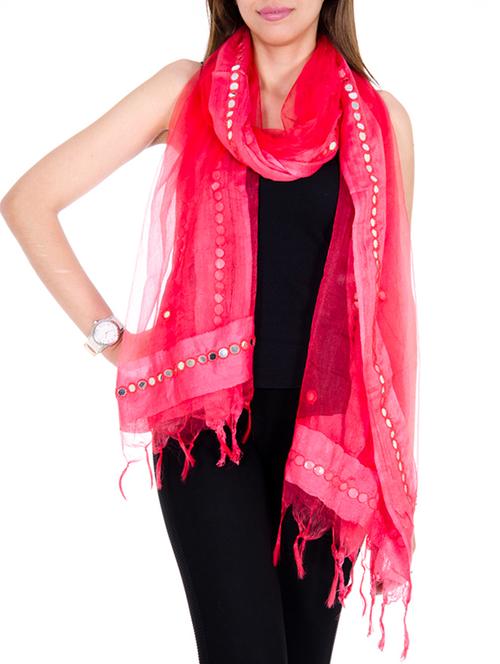 ooltah chashma tissue silk stole - 10289035 - Very Small Image - 1