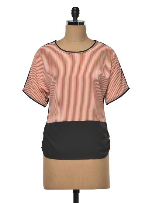 round neck striped top - 1029073 - Very Small Image - 1