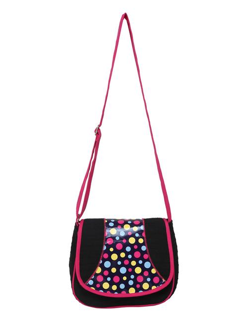 multi cotton polka dots printed sling bag - 10291772 - Very Small Image - 1