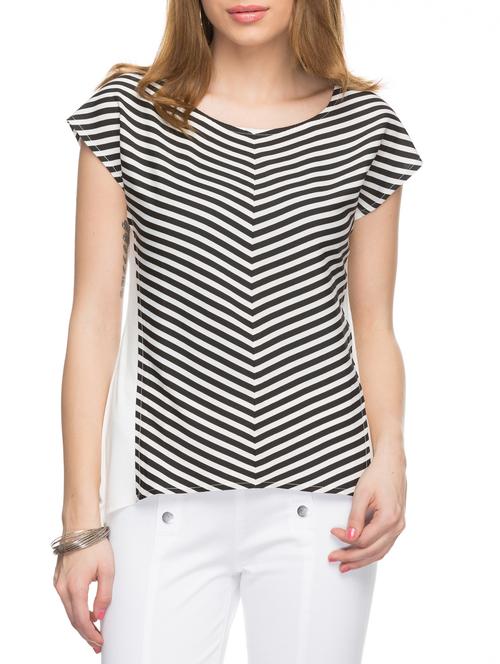 black & white crepe top - 10292899 - Very Small Image - 1