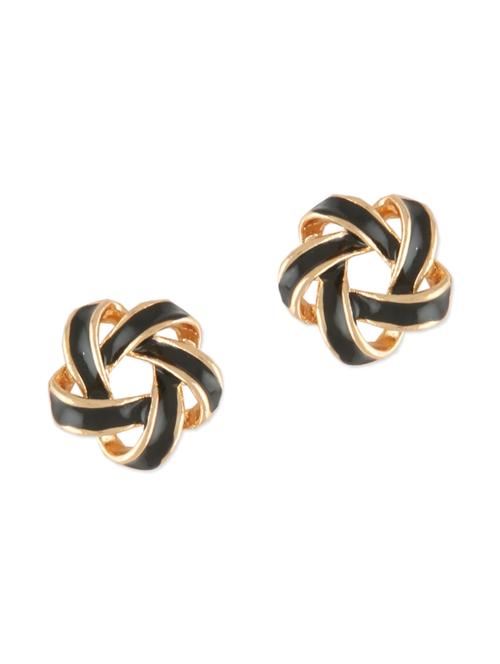ivory black knotted studs - 1029445 - Very Small Image - 1