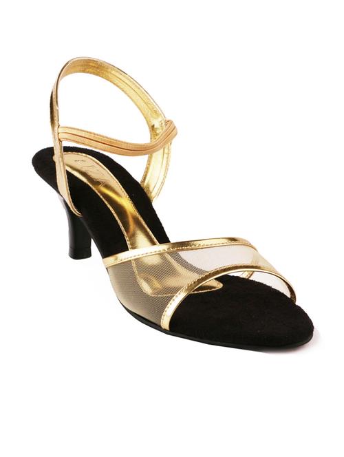 gold leatherette sandal - 10295504 - Very Small Image - 1