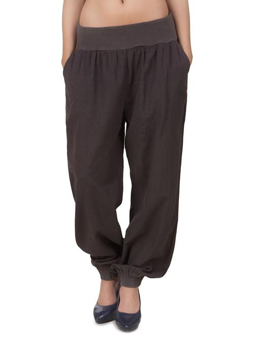 brown cotton trousers - 10297088 - Very Small Image - 1