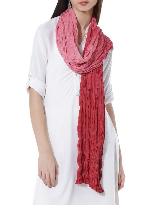 red viscose dupatta - 10297833 - Very Small Image - 1