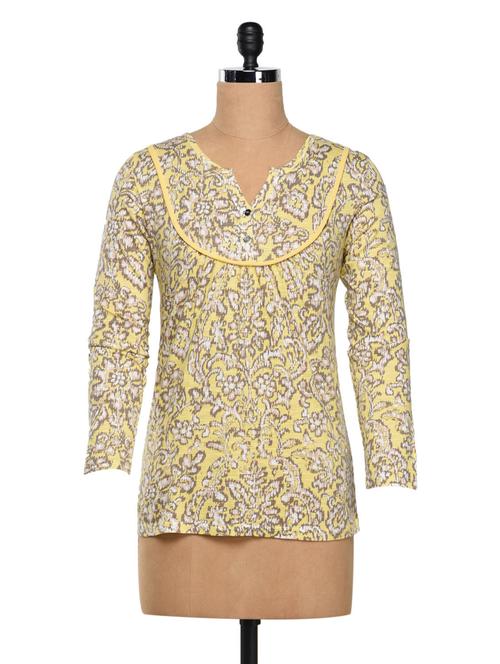floral printed cotton top - 1029950 - Very Small Image - 1