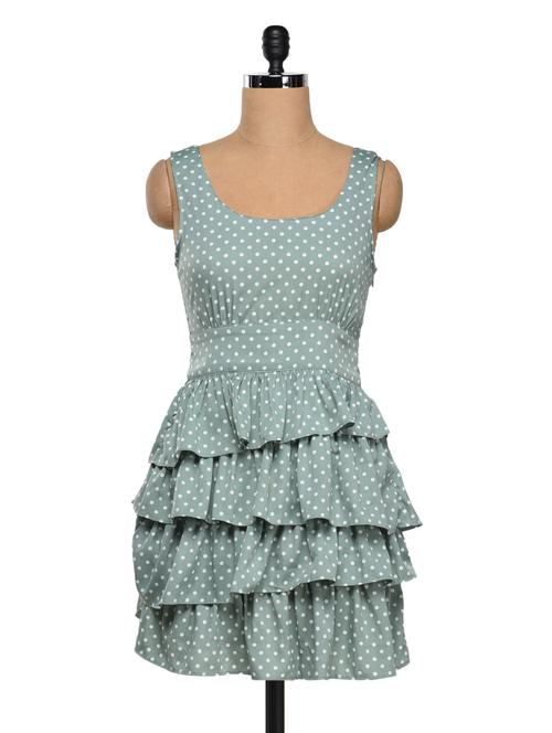 polka dots polycrepe dress - 1029971 - Very Small Image - 1