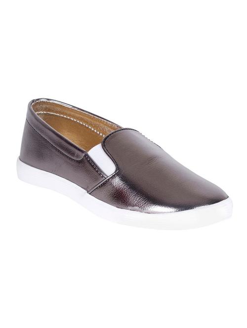 grey leatherette casual shoes - 10301863 - Very Small Image - 1