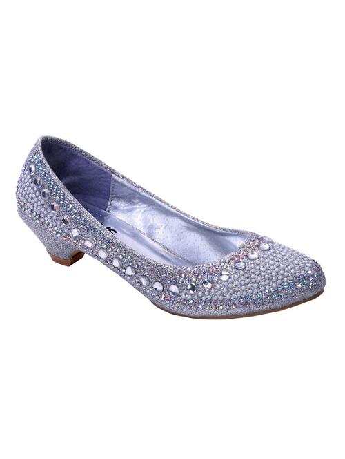 silver leatherette pumps - 10305993 - Very Small Image - 1