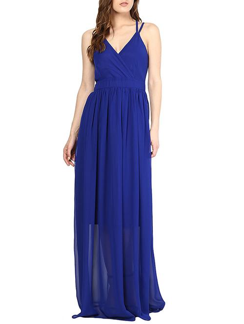blue georgette dress - 10306128 - Very Small Image - 1