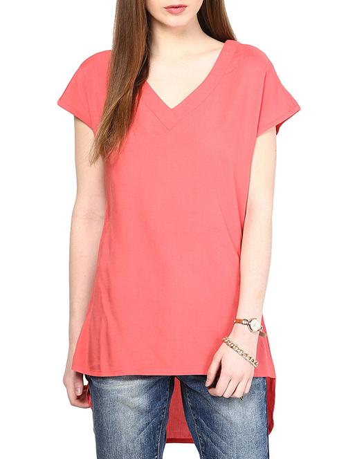 orange rayon top - 10306173 - Very Small Image - 1