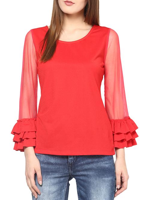 orange polyester top - 10306261 - Very Small Image - 1