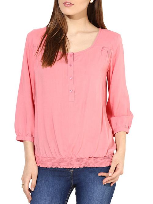 pink georgette top - 10306396 - Very Small Image - 1