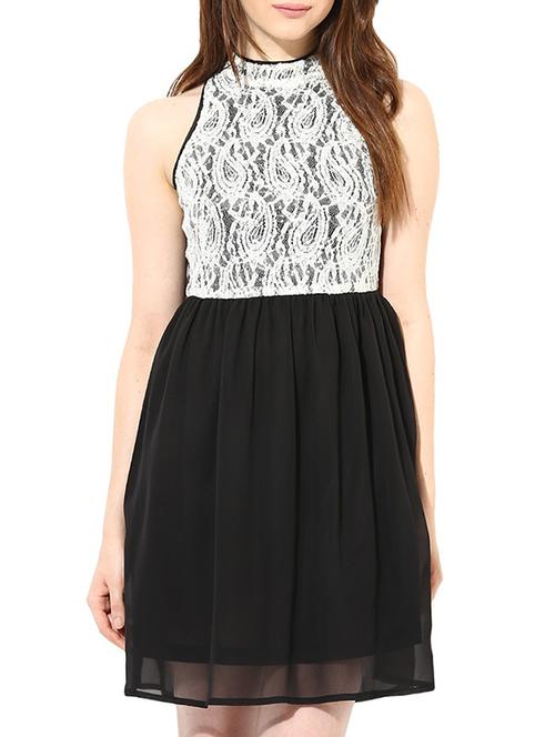 white georgette dress - 10306444 - Very Small Image - 1