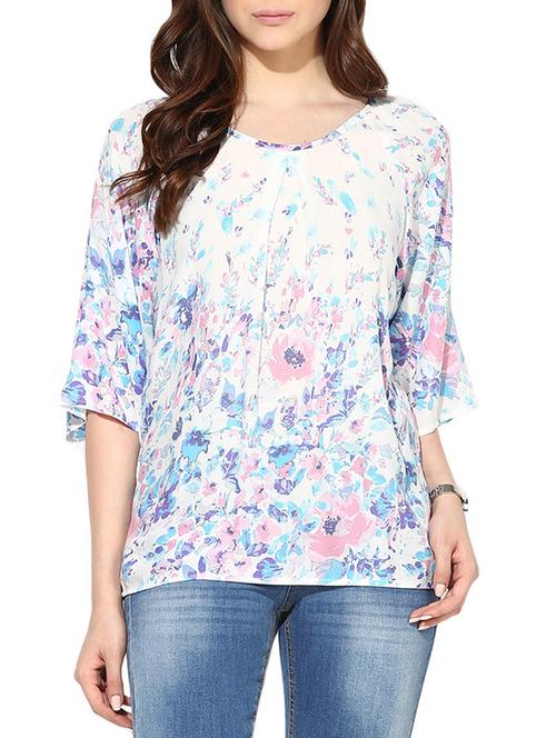 white rayon top - 10306542 - Very Small Image - 1