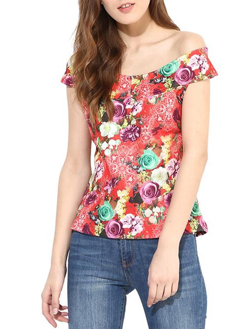 orange polyester blend top - 10306610 - Very Small Image - 1