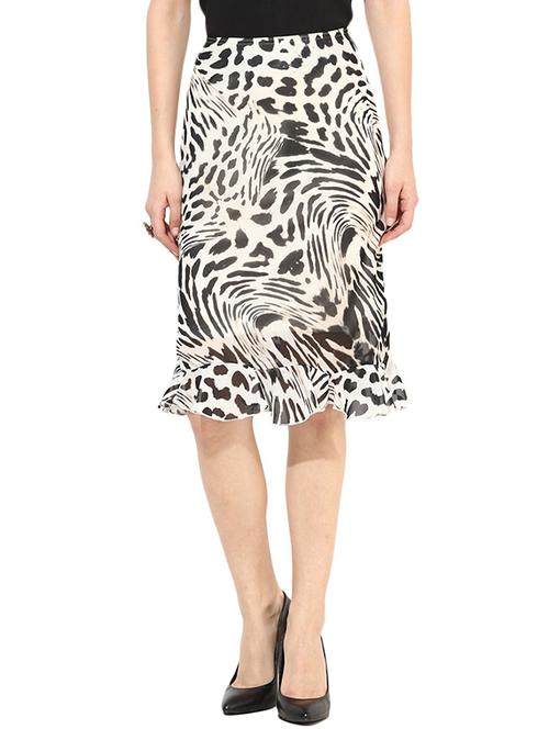 white georgette skirts - 10306625 - Very Small Image - 1