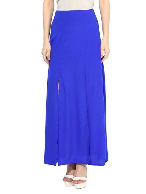 blue crepe skirts - 10306627 - Very Small Image - 1