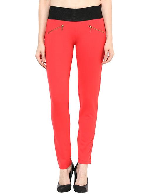 orange polyester blend trousers - 10306633 - Very Small Image - 1