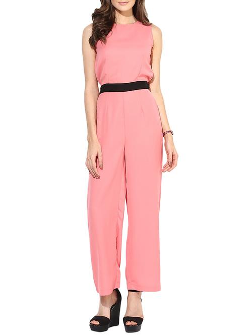 pink crepe jumpsuit - 10306643 - Very Small Image - 1