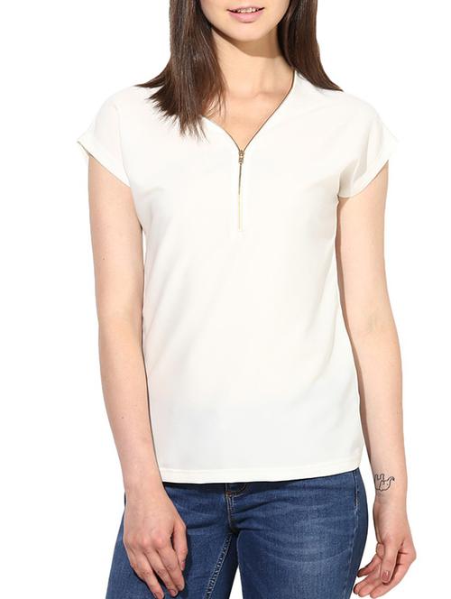 white crepe top - 10306682 - Very Small Image - 1