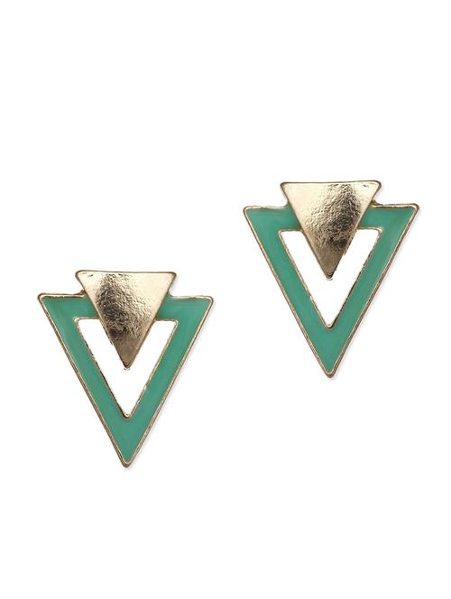 green metal alloy earring - 10308164 - Very Small Image - 1
